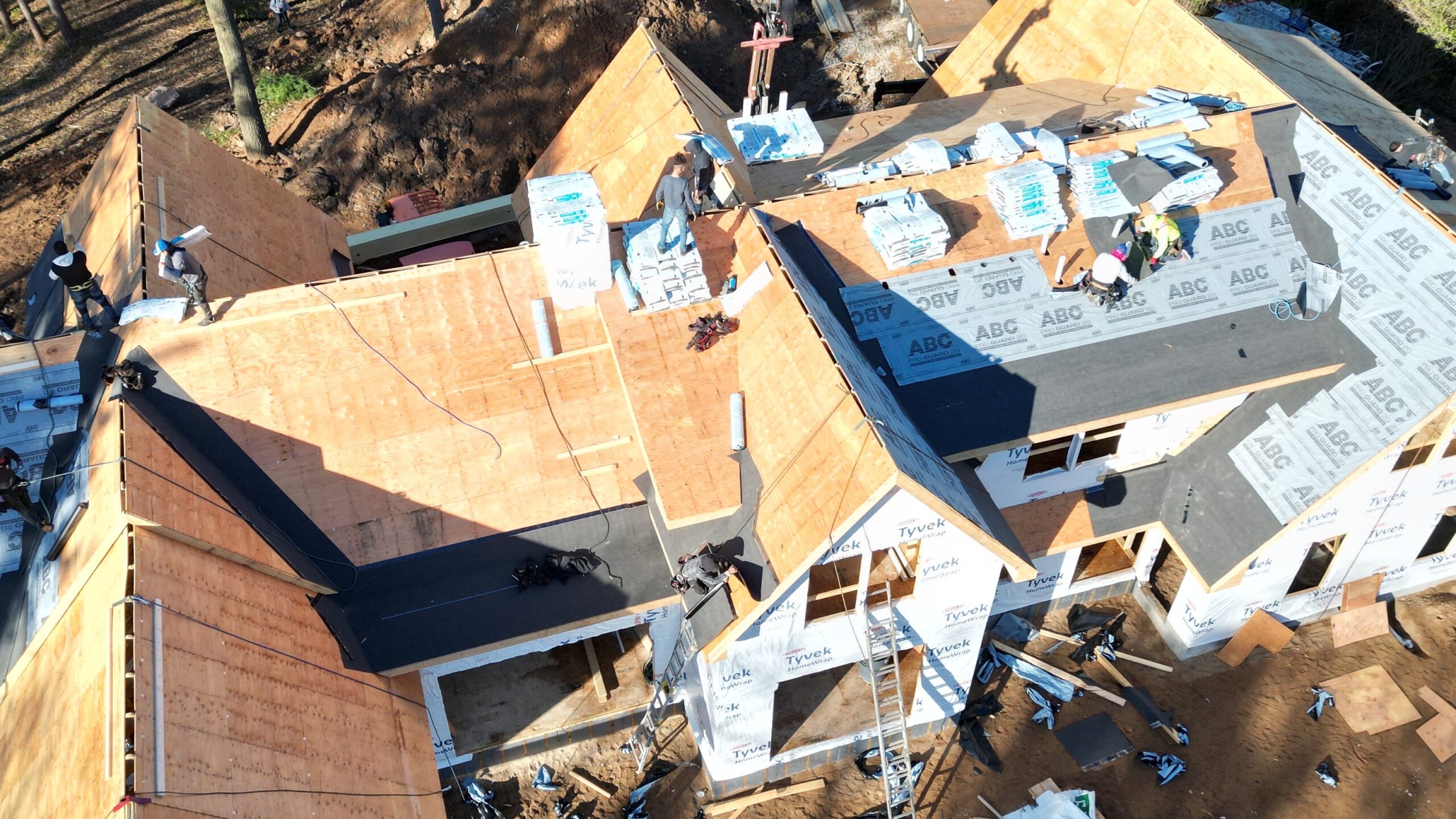 Photo of an in progress Lake Elmo, MN roof.