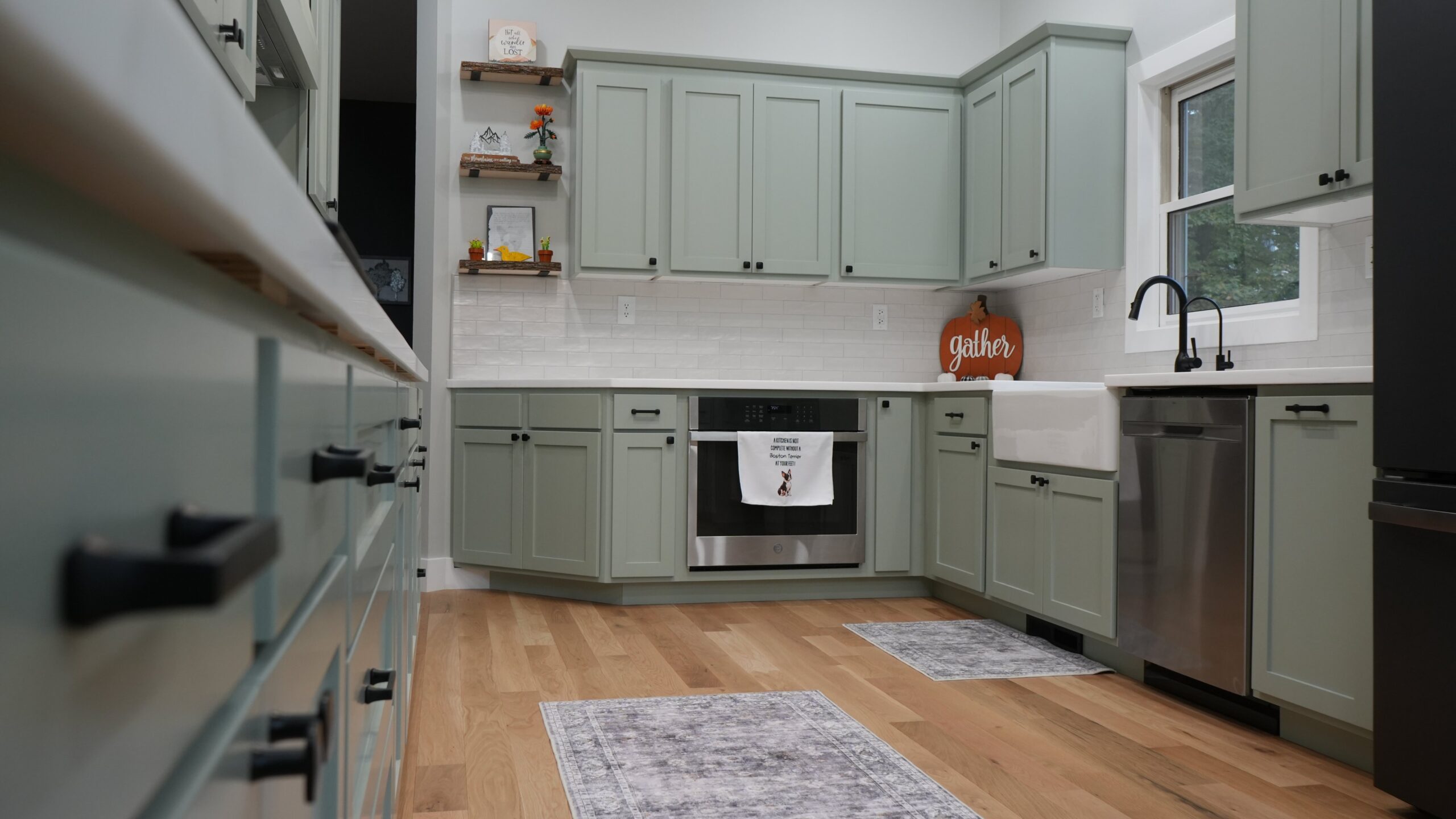 Completed kitchen restoration after this Wyoming, MN home experienced water damage.