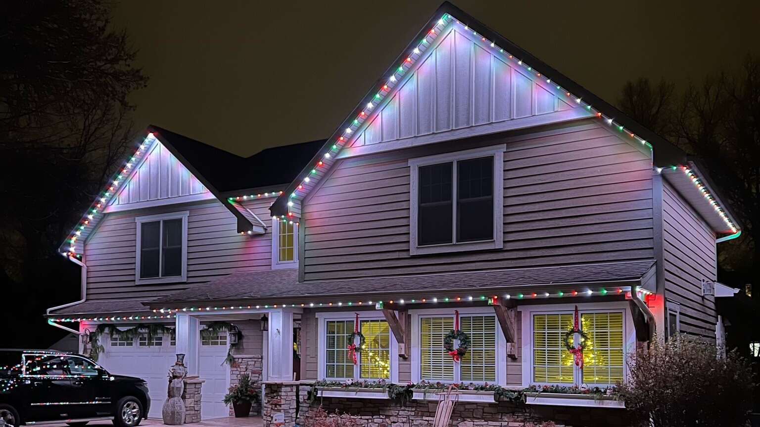 Permanent Lighting solution for holiday lights on Minnesota home