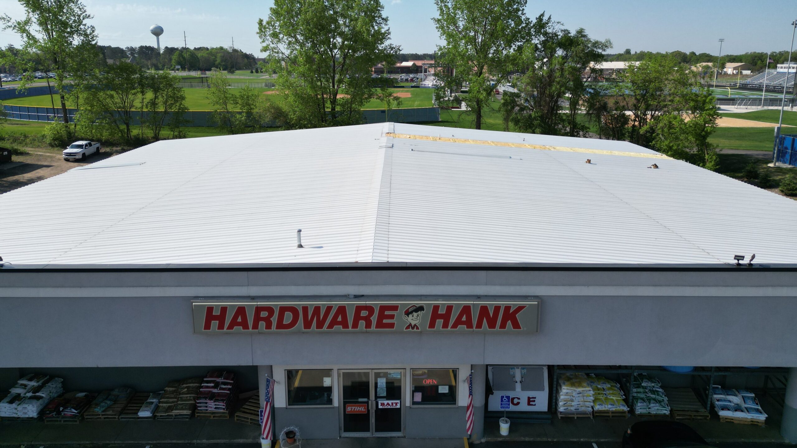 Hardware Hank metal roof in Zimmerman, MN prior to replacement