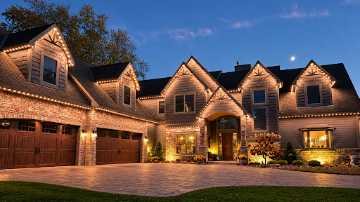 Permanent Lighting solutions on a home in Orono, MN