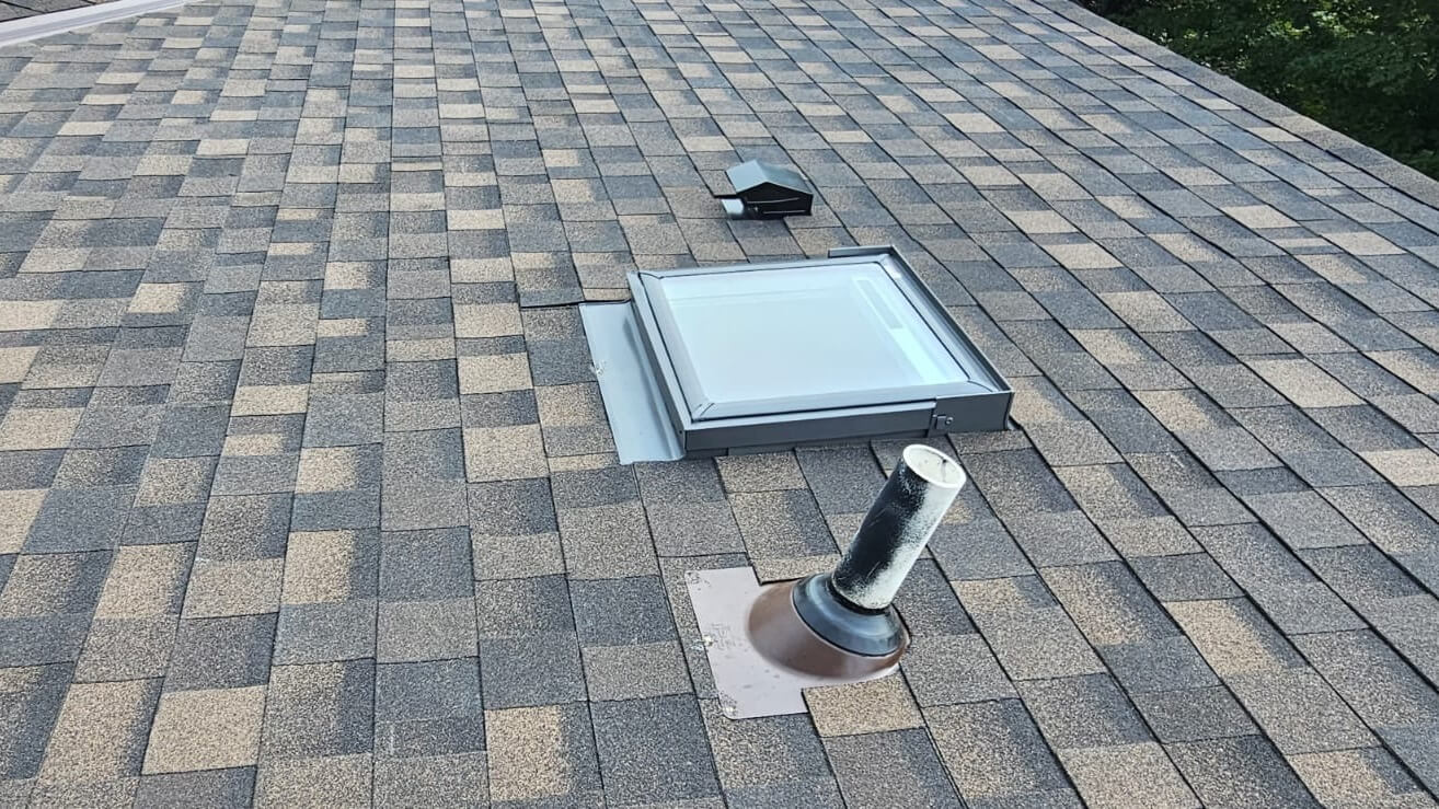 Finished skylight installed on Twin Cities, MN home